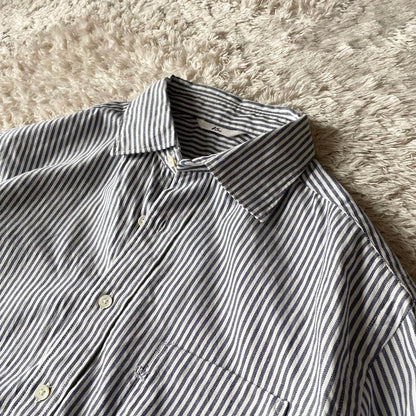 45R 美品 ジンバオックスフォードシャツ 5 ストライプ