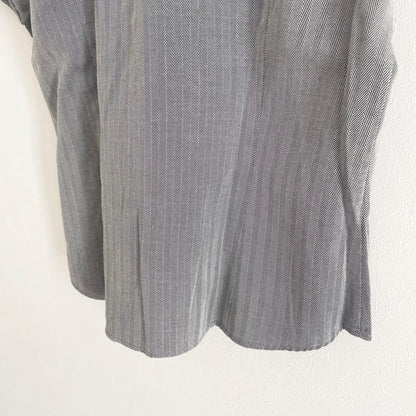 ラルフローレン 美品 半袖シャツ ヘリンボーン 11 グレー