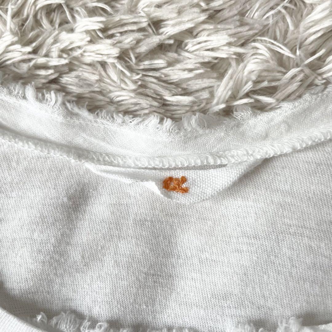 45R 切替L/Sカットソー カットワーク メッシュ L