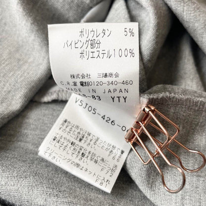 アマカ 美品 AMACA ストレッチワンピース 38 グレー