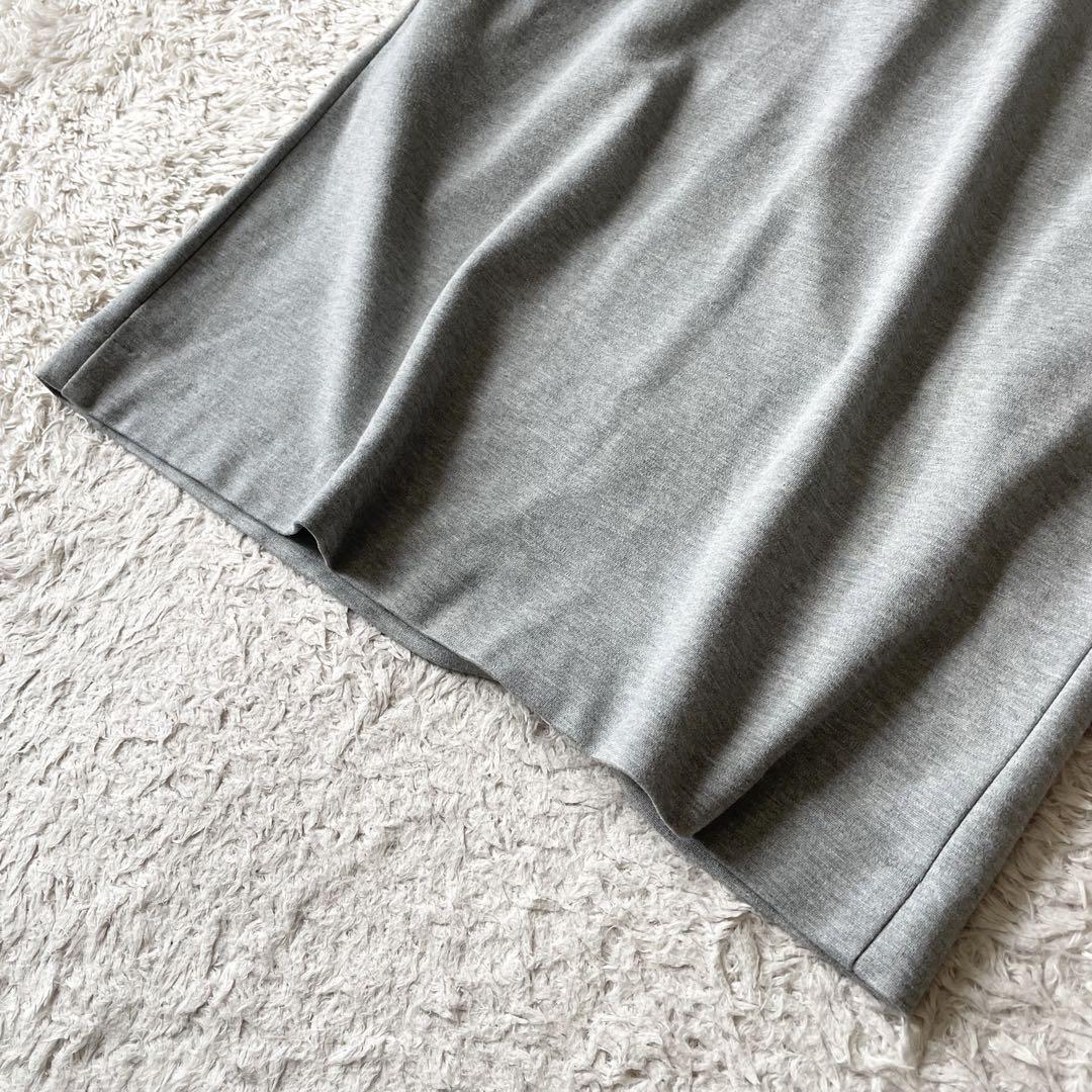 アマカ 美品 AMACA ストレッチワンピース 38 グレー