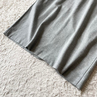 アマカ 美品 AMACA ストレッチワンピース 38 グレー