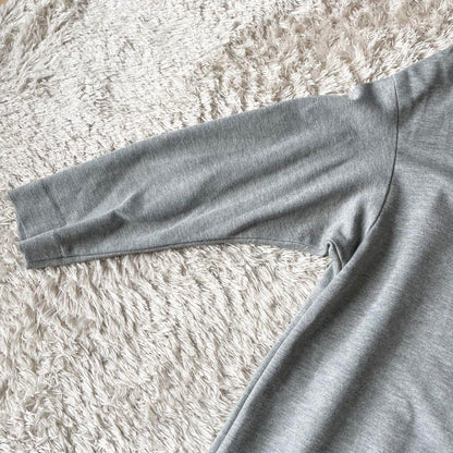 アマカ 美品 AMACA ストレッチワンピース 38 グレー