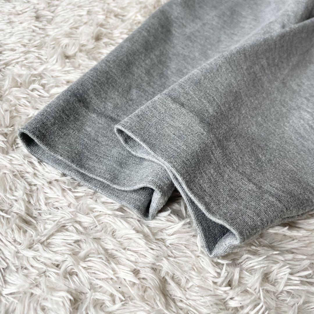 アマカ 美品 AMACA ストレッチワンピース 38 グレー