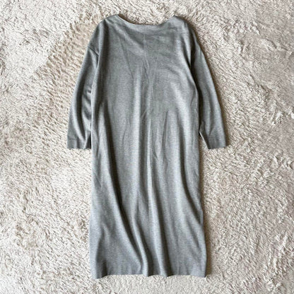 アマカ 美品 AMACA ストレッチワンピース 38 グレー