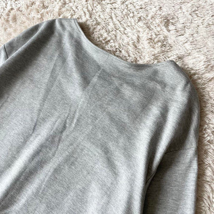 アマカ 美品 AMACA ストレッチワンピース 38 グレー