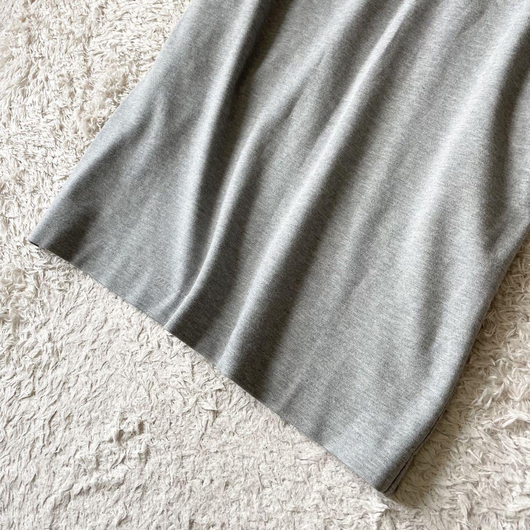 アマカ 美品 AMACA ストレッチワンピース 38 グレー