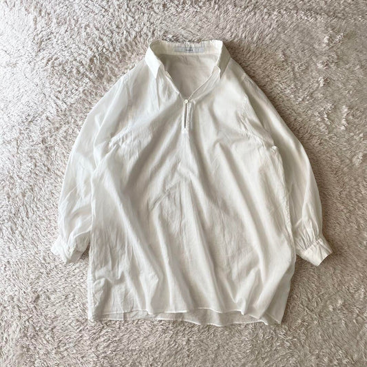 フレームワーク 美品 framework コットンシフォンスキッパーシャツ F