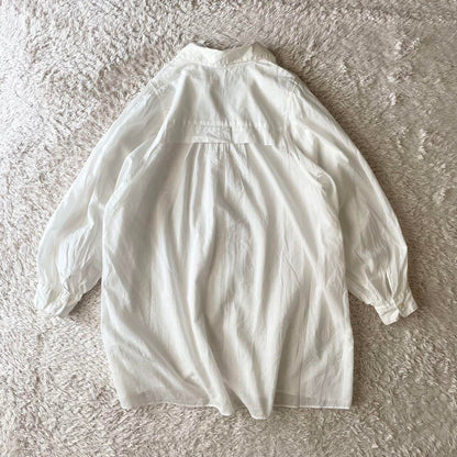 フレームワーク 美品 framework コットンシフォンスキッパーシャツ F