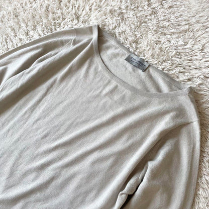 JOHN SMEDLEY シーアイランドコットンニット M グレージュ