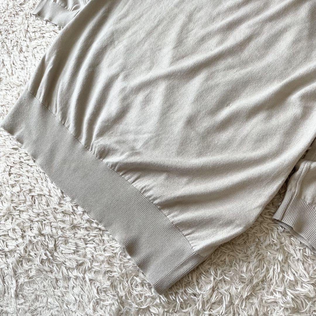 JOHN SMEDLEY シーアイランドコットンニット M グレージュ