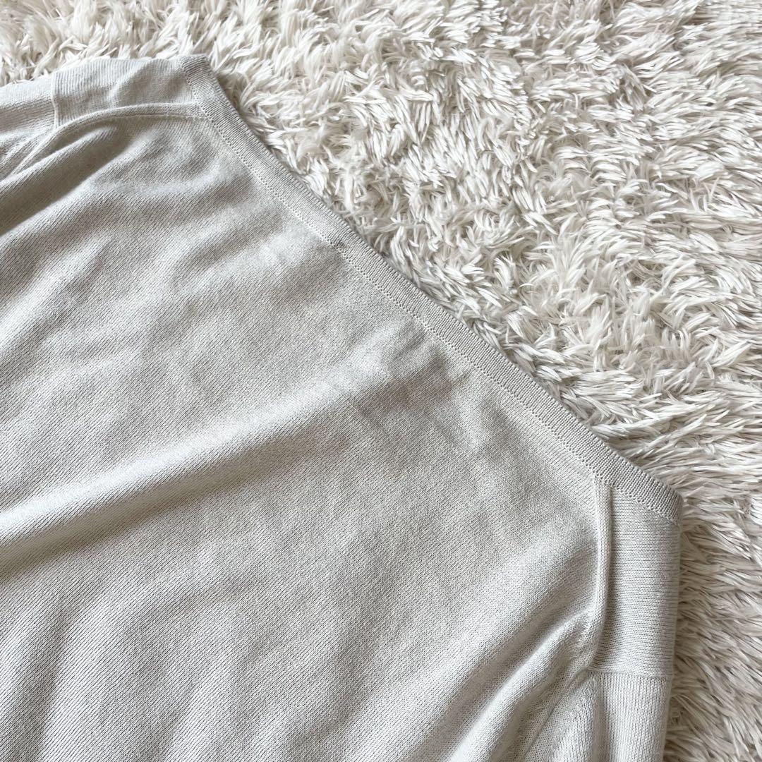 JOHN SMEDLEY シーアイランドコットンニット M グレージュ