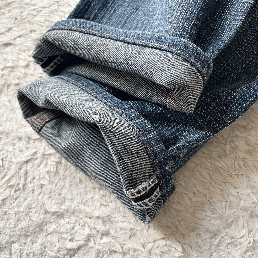 45R ストレートデニム セルビッチ 29 インディゴ