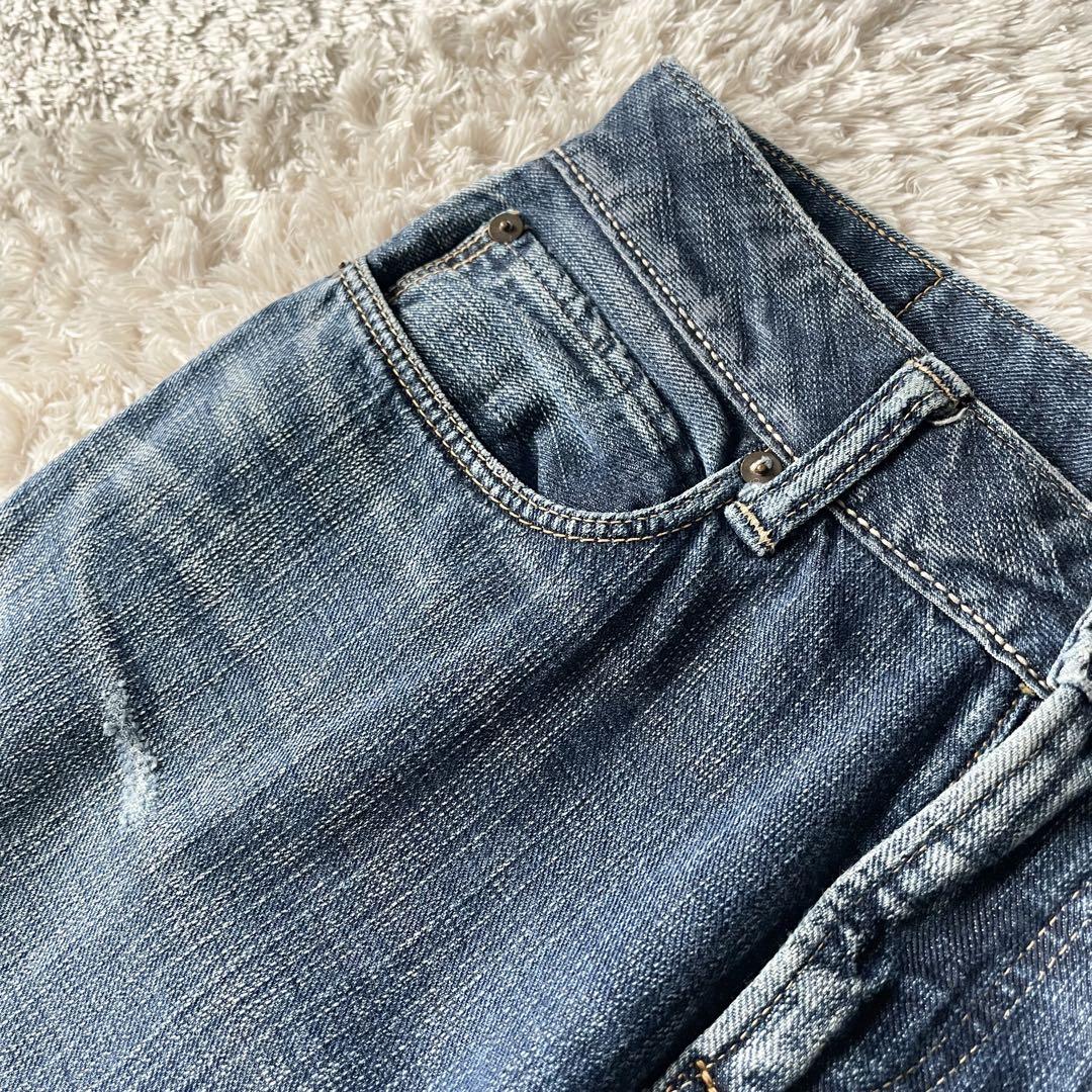 45R ストレートデニム セルビッチ 29 インディゴ