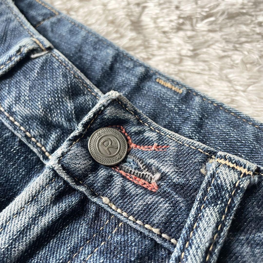 45R ストレートデニム セルビッチ 29 インディゴ