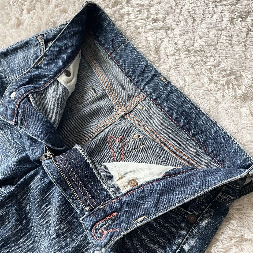 45R ストレートデニム セルビッチ 29 インディゴ