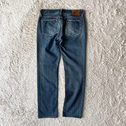 45R ストレートデニム セルビッチ 29 インディゴ