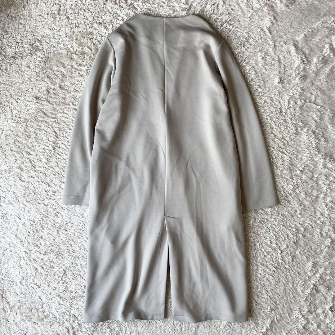 SIMPLICITE 美品 ダンボールノーカラーコート F ベージュ