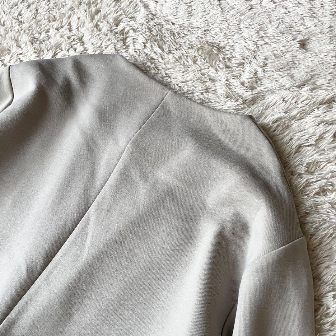 SIMPLICITE 美品 ダンボールノーカラーコート F ベージュ