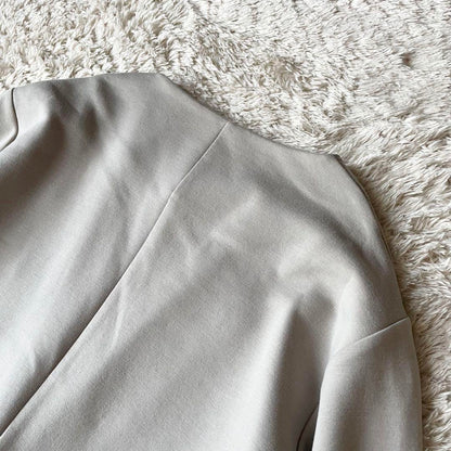 SIMPLICITE 美品 ダンボールノーカラーコート F ベージュ