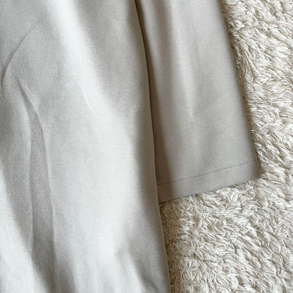 SIMPLICITE 美品 ダンボールノーカラーコート F ベージュ