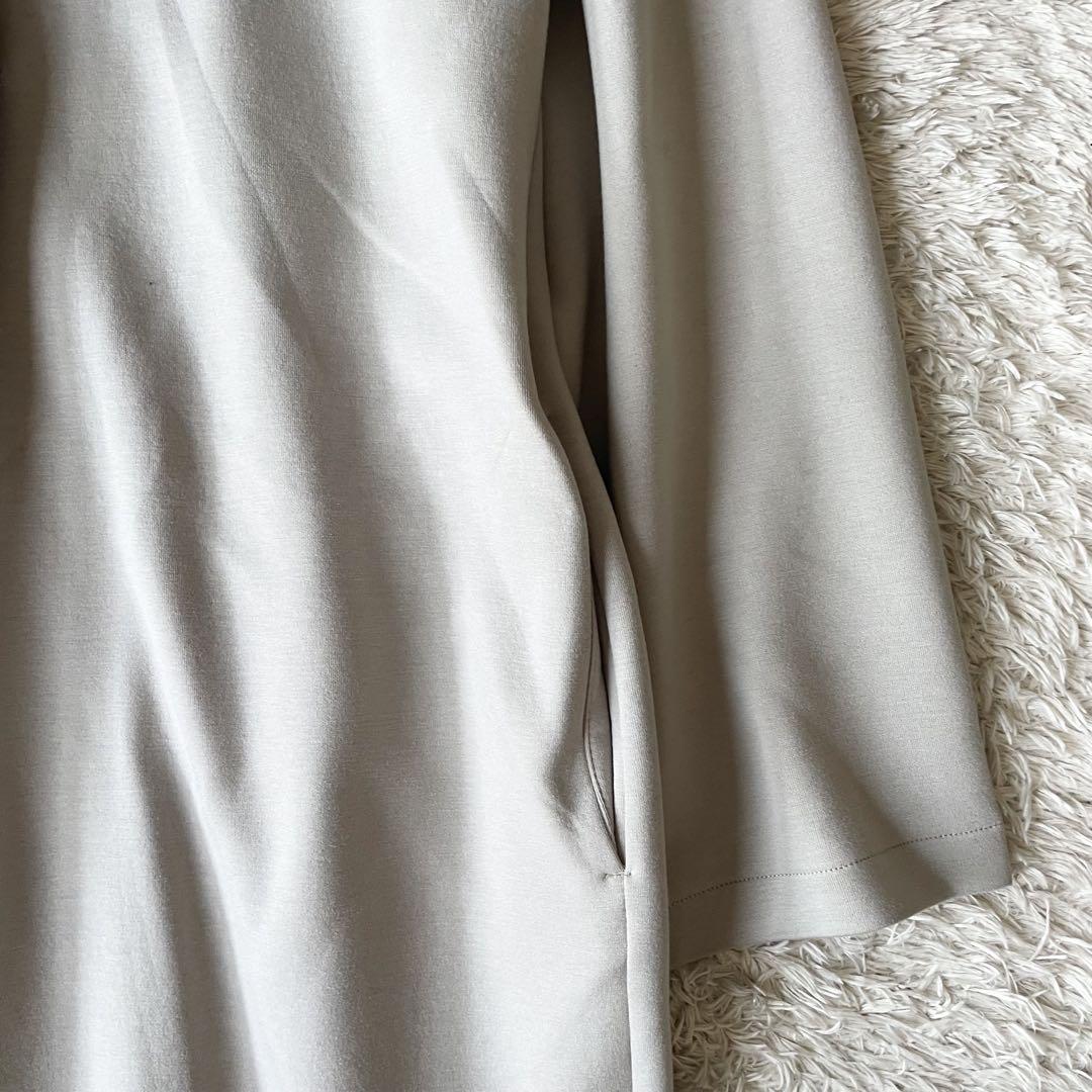 SIMPLICITE 美品 ダンボールノーカラーコート F ベージュ