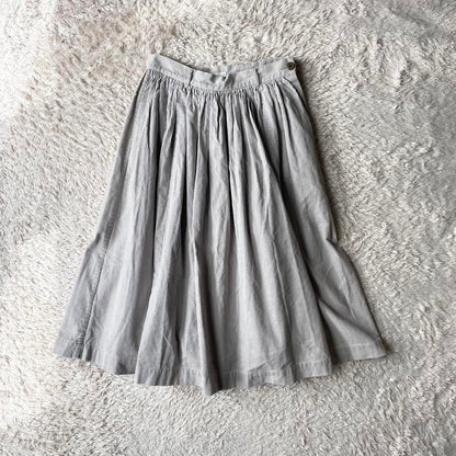 45R 美品 コールピケスカート 2 ライトグレー