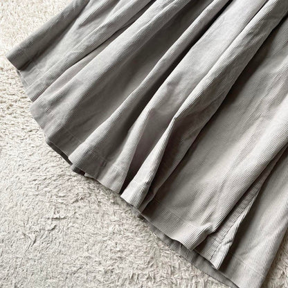 45R 美品 コールピケスカート 2 ライトグレー