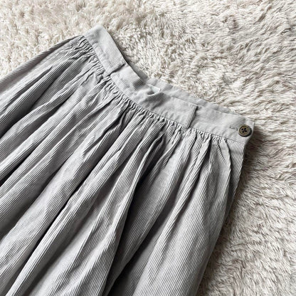 45R 美品 コールピケスカート 2 ライトグレー