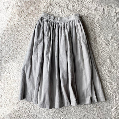 45R 美品 コールピケスカート 2 ライトグレー