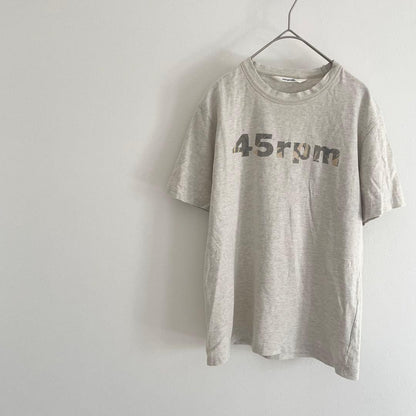 00s 45rpm& ロゴプリントＴシャツ F ベージュ