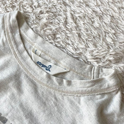 00s 45rpm& ロゴプリントＴシャツ F ベージュ