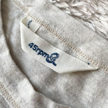 00s 45rpm& ロゴプリントＴシャツ F ベージュ