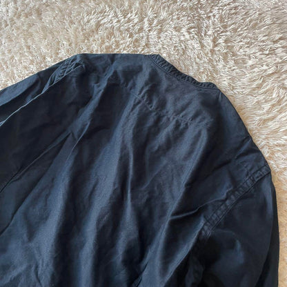 45R 美品 サテンスタンドイースタンシャツ 2 ネイビー