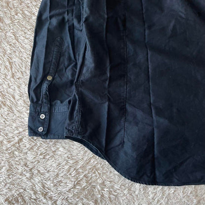 45R 美品 サテンスタンドイースタンシャツ 2 ネイビー