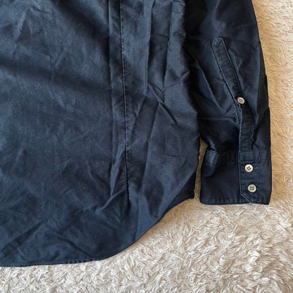 45R 美品 サテンスタンドイースタンシャツ 2 ネイビー