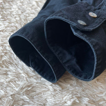 45R 美品 サテンスタンドイースタンシャツ 2 ネイビー