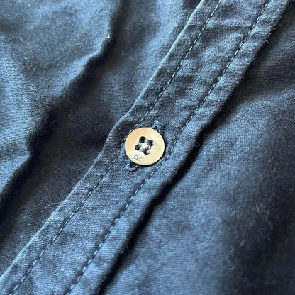 45R 美品 サテンスタンドイースタンシャツ 2 ネイビー