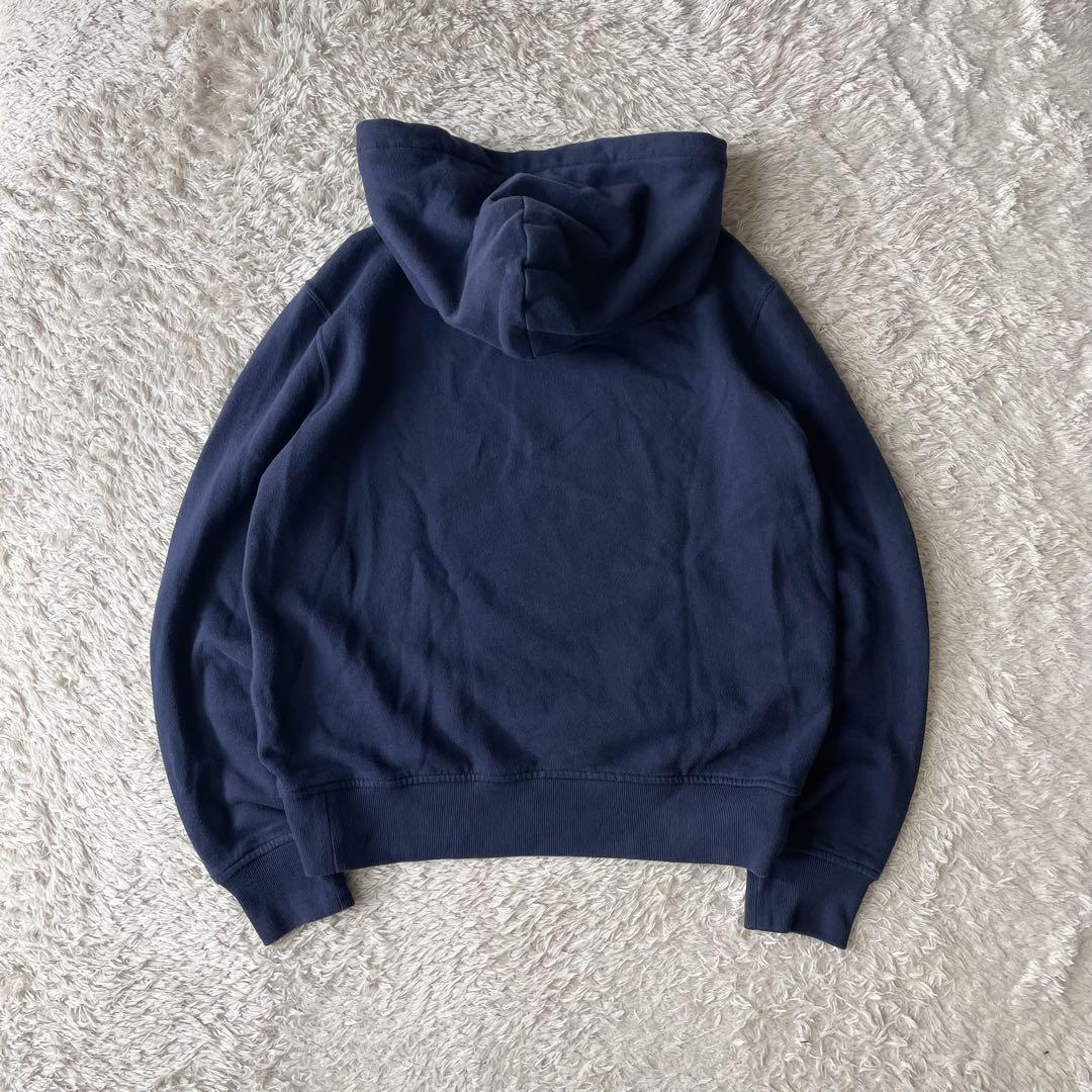 ラルフローレン 美品 現行 パーカー 刺繍ロゴ M ネイビー