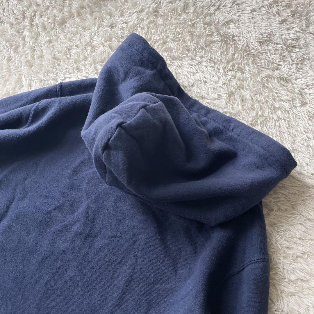 ラルフローレン 美品 現行 パーカー 刺繍ロゴ M ネイビー