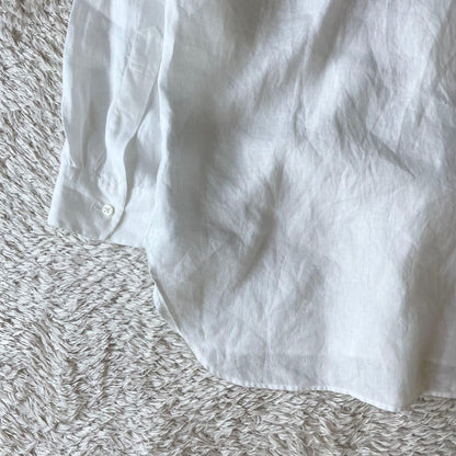 マーガレットハウエル 極美品 L/S リネンシャツ 1 白