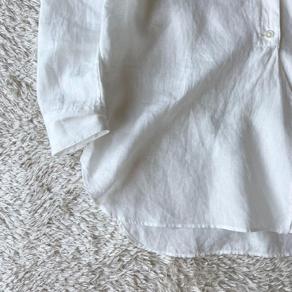 マーガレットハウエル 極美品 L/S リネンシャツ 1 白