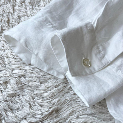 マーガレットハウエル 極美品 L/S リネンシャツ 1 白