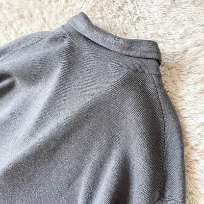 45R 美品 スビン総針ジャケット カーディガン 3 グレー