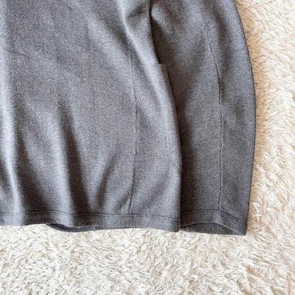 45R 美品 スビン総針ジャケット カーディガン 3 グレー