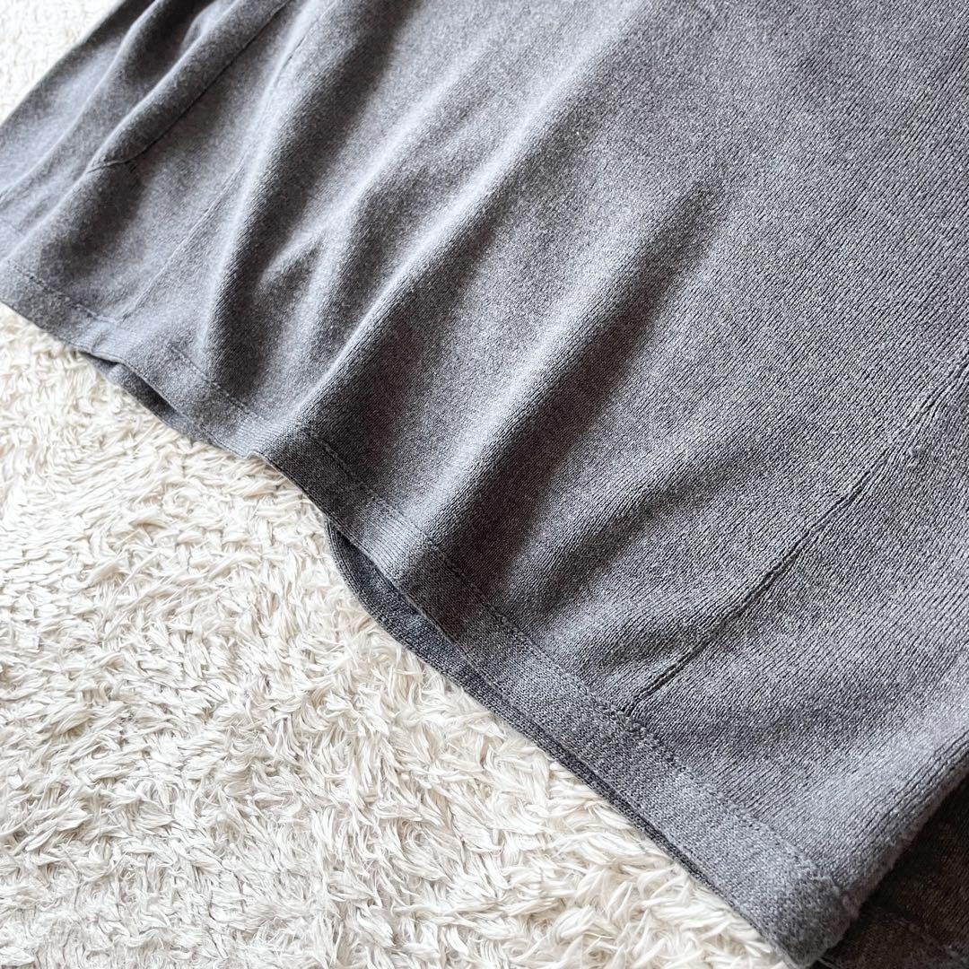 45R 美品 スビン総針ジャケット カーディガン 3 グレー