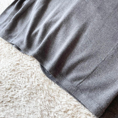 45R 美品 スビン総針ジャケット カーディガン 3 グレー