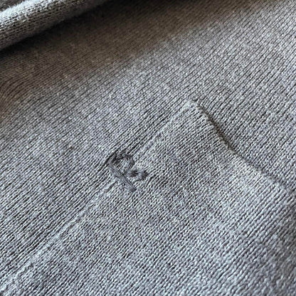 45R 美品 スビン総針ジャケット カーディガン 3 グレー