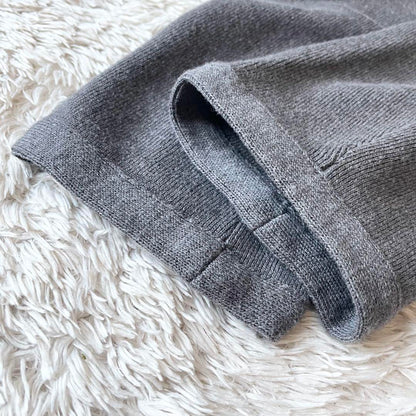 45R 美品 スビン総針ジャケット カーディガン 3 グレー