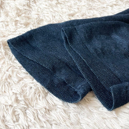 45R 美品 超ガーゼのチュニック インディゴ ワンピース